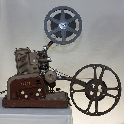 Ampro Super Stylist 16mm sound movie projector